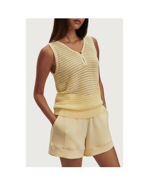 Varley Ramon Cotton Knit Tank - Yellow