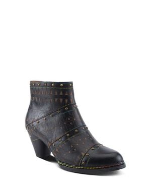 Spring Step Niobe Cap Toe Bootie - Black