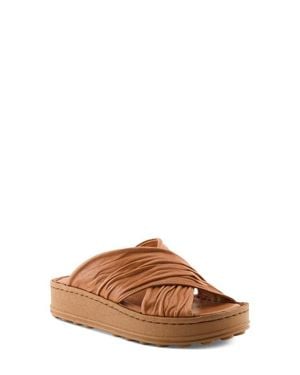 Spring Step Majorelle Platform Sandal - Brown