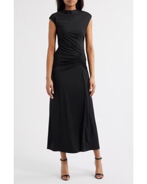 NIKKI LUND Milou Ruched Maxi Dress - Black