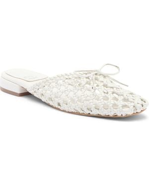 Jeffrey Campbell Weave Me Mule - White
