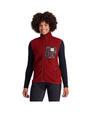 Kari Traa Rothe Fleece Vest - Red