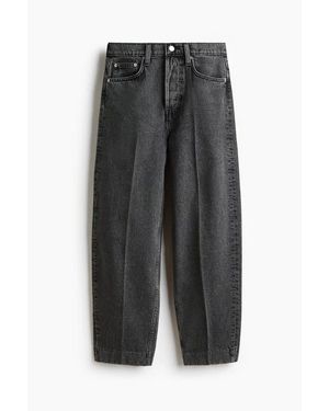 H&M Barrel High Ankle Jeans - Gray