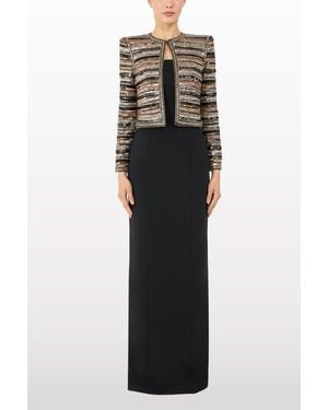 Jenny Packham Alma Beaded Jacket - Black