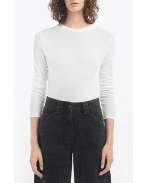 Co. Crewneck Long Sleeve - White
