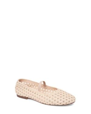 Patricia Green Monaco Raffia Mary Jane Ballet Flat - Pink