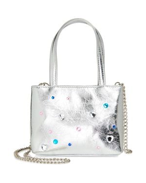 Ruby & Ry Kids' Crystal Detail Tote - White