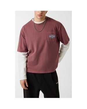 Guess Boxy Spirit Layered Look Graphic T-Shirt
