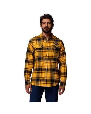 Columbia Iowa Hawkeyes Flare Gun Omni-Wick Flannel Long Sleeve Button-Up Shirt - Metallic