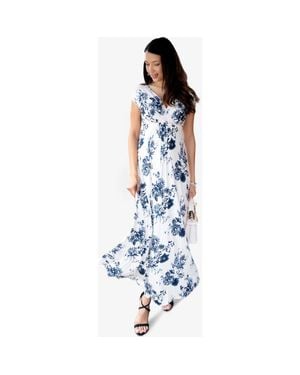 Tiffany Rose Maternity Francesca Maternity Maxi Dress - Blue