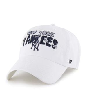 '47 New York Yankees Flower Power Clean Up Adjustable Hat - White