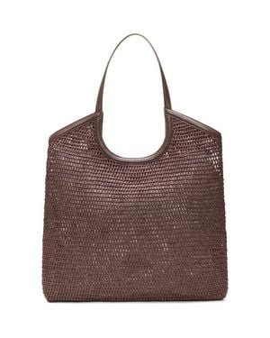 MZ Wallace Large Georgica Crochet Tote - Brown