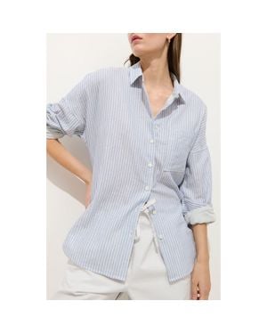 Alex Mill Jo Stripe Shirt - Blue