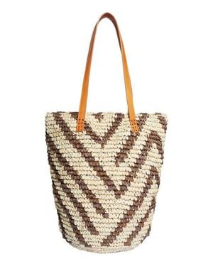 Jelavu Hamptonz Raffia Tote - Metallic