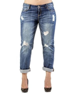 Standards & Practices X-Boyfriend Cotton Jeans - Blue