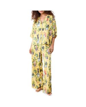 Printfresh Wildest Dreams Pajamas - Yellow
