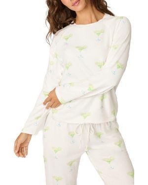Pj Salvage Margarita Mama Pajama Top - White
