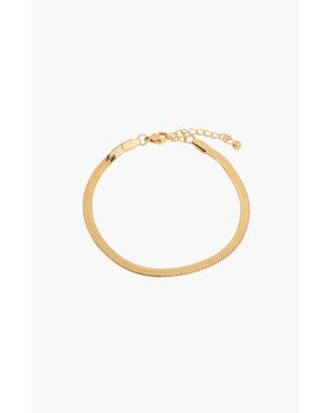 Little Sky Stone Plated Herringbone Bracelet - Metallic