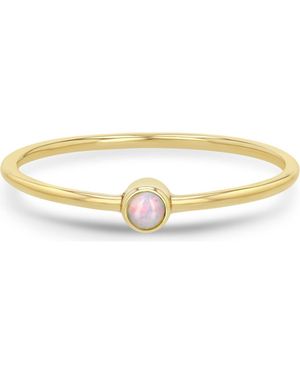 Zoe Chicco Opal Stacking Ring - Metallic