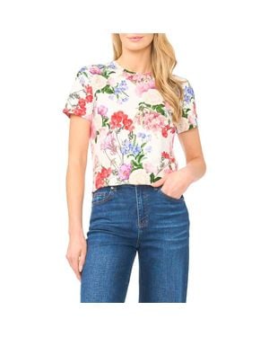 Ted Baker Willow Floral Knit T-Shirt - Blue