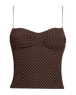 Reformation Danika Button-Up Camisole - Brown