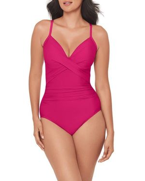 Miraclesuit Captivate Rock Solid Strappy One-Piece Swimsuit - Pink