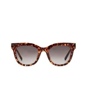 Fossil 51Mm Gradient Cat Eye Sunglasses - Brown