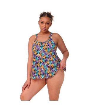 Sunsets Escape Sadie Tankini Swimsuit Top - Blue