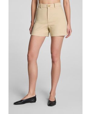 Spanx Spanxsupersmooth High Waist Stretch Twill Shorts - Natural