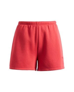 Skims Cotton Blend Fleece Classic Shorts - Red