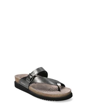 Mephisto Helen Toe Loop Sandal - Gray