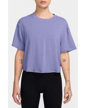 Nike One Relaxed Dri-Fit Crop Top - Purple