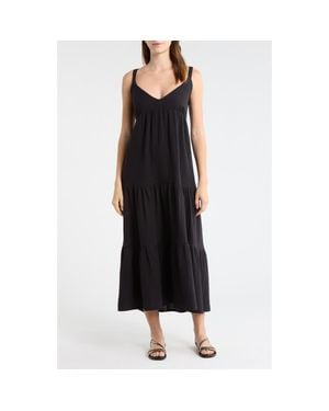 Steve Madden Elianna Sleeveless Midi Dress - Black