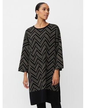 Masai Manuska3/4 Sleeve Loose Fit Midi Dress - Black