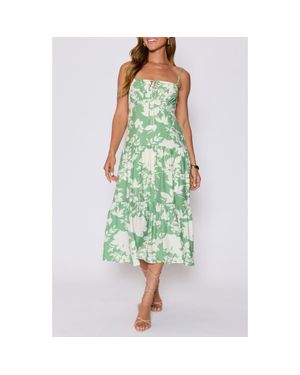 Vici Collection Abigail Floral Sundress - Green
