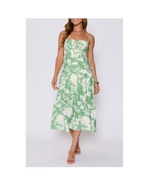 Vici Collection Abigail Floral Sundress - Green