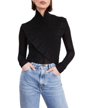 MARCELLA Colette Crop Back Zip Bolero - Black