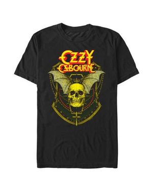 Ozzy Osbourne Skull & Shield Logo Graphic T-Shirt - Black