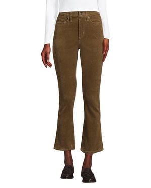 Lands' End High Rise Corduroy Kick Crop Pants - Natural