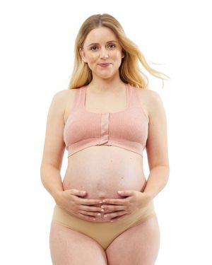 Cake Maternity Biscotti Leakproof Skin-To-Skin Hospital & Nursing Bra - Pink