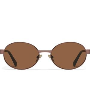 Quay Anyways 56Mm Round Sunglasses - Brown