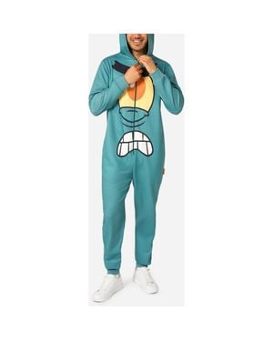 Opposuits Spongebob Squarepants Plankton Hooded Fleece Costume Jumpsuit - Blue