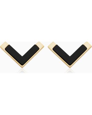 Oradina 14K Mondrian Studs - Black