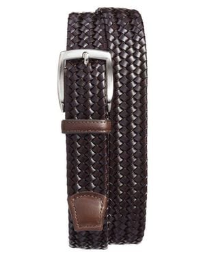 Torino Woven Leather Belt - Black