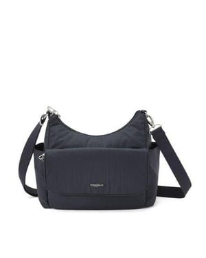 Baggallini Securtex Journey Anti-Theft Hobo - Blue