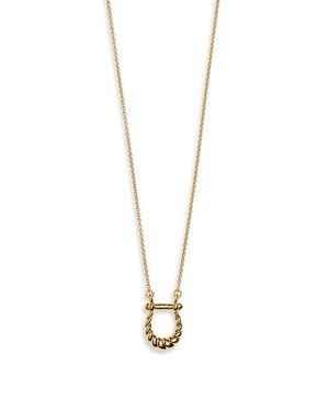 Missoma Lunar New Year Horseshoe Pendant Necklace - White