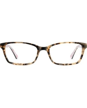 Kate Spade Jackeline 50Mm Rectangular Reading Glasses - Brown