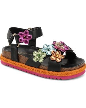 Kurt Geiger Kids' Mini Kensington Flower Sandal - Blue
