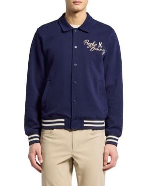 Psycho Bunny Desert Coach Bomber Jacket - Blue