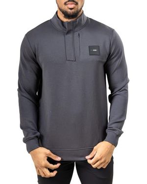 Maceoo Marthyr Quarter Zip Pullover - Gray